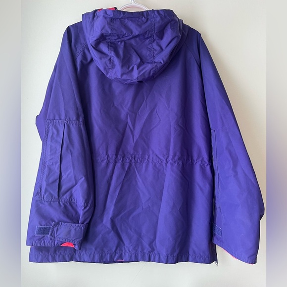 Vintage Columbia pullover Anorak neon hooded ski jacket shell pockets - Picture 9 of 14